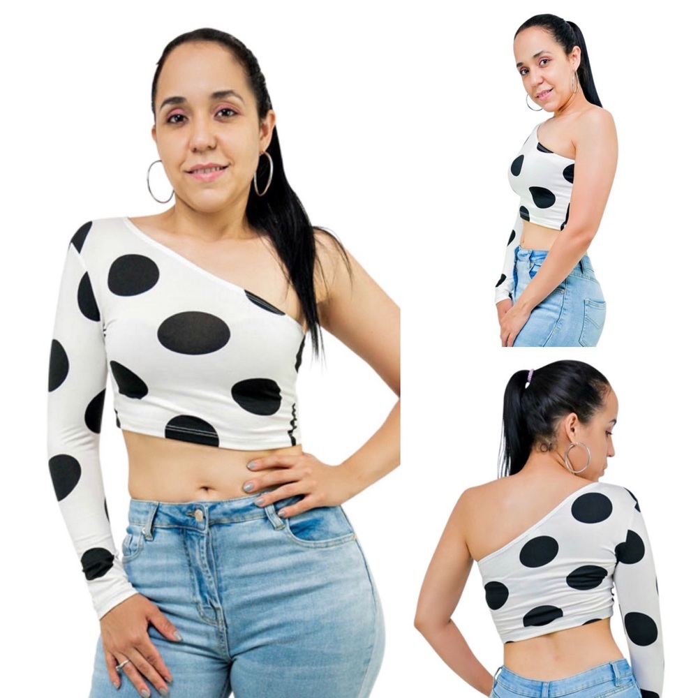 One Shoulder Crop Top